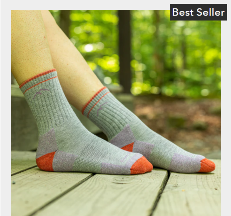 Darn Tough Vermont Women's Hiker Coolmax Micro Crew Midweight w/Cushion