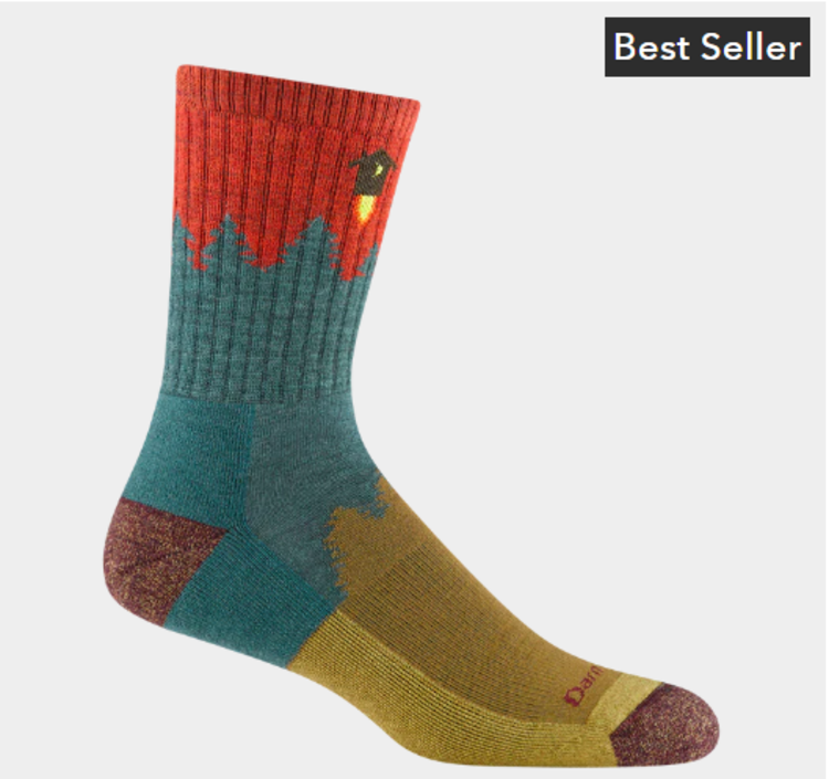 Darn Tough Vermont Men's Number 2 Micro Crew Midweight  Cushion Sock