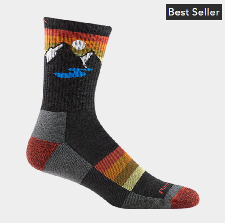 Darn Tough Vermont Men's Sunset Ridge Micro Crew Lightweight w/ Cushion