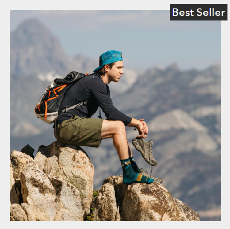 Darn Tough Vermont Men's Sunset Ridge Micro Crew Lightweight w/ Cushion