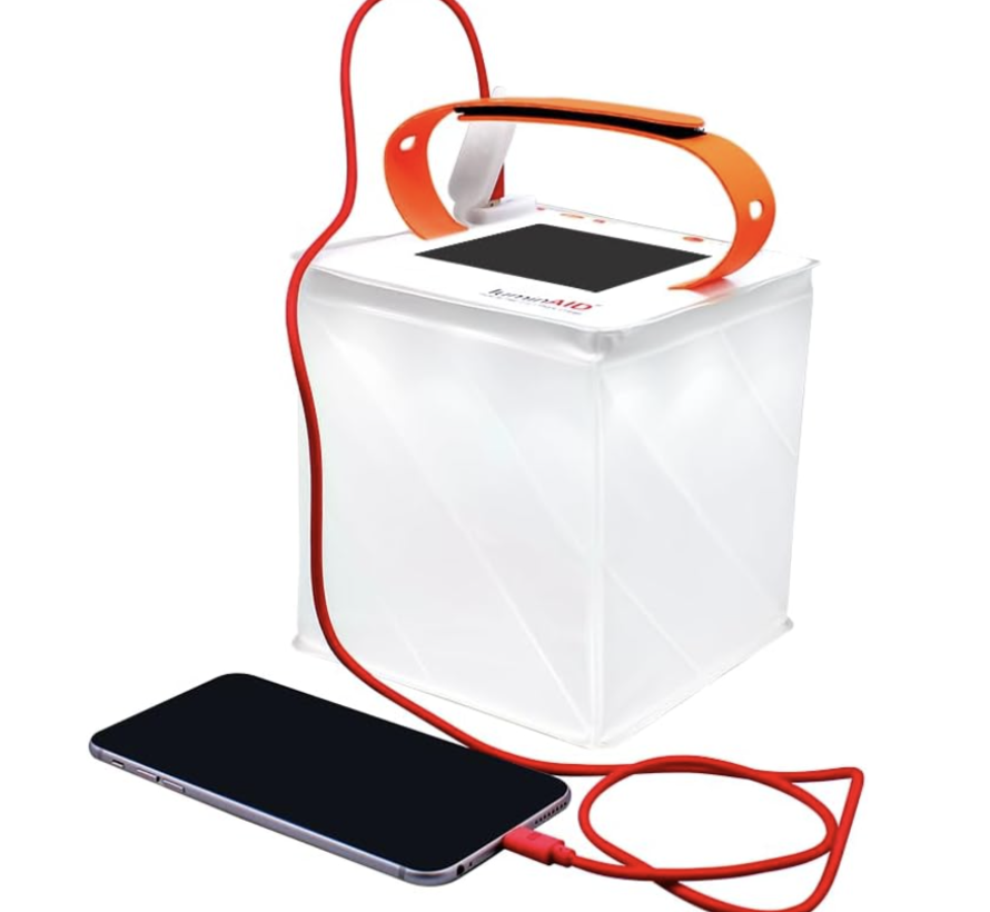 Max QI 2-in-1 Solar Lantern with Phone Charger