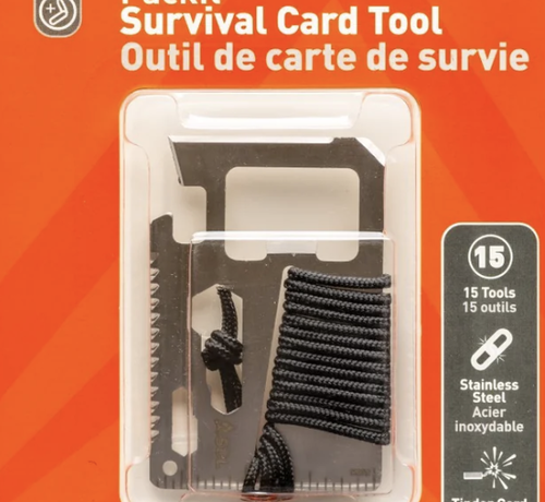 SOL Survive Outdoors Longer PackIt Survival Card Tool
