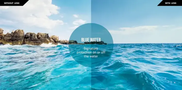 Revo Forge Sunglasses - Matte Black/Blue Water