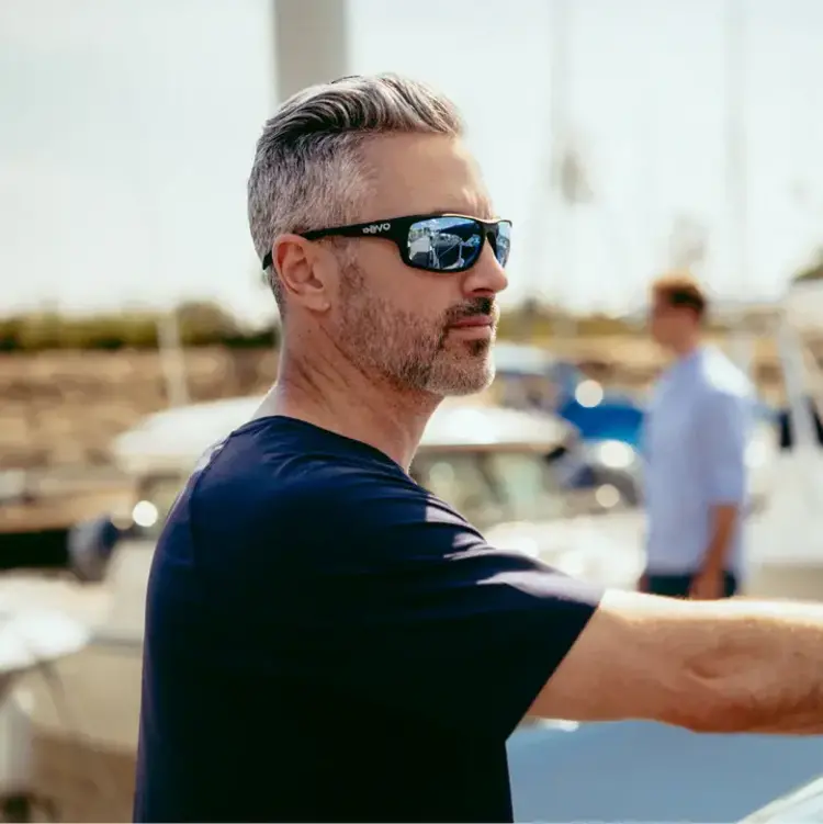 Revo Vertex Sunglasses - Matte Black/Blue Water