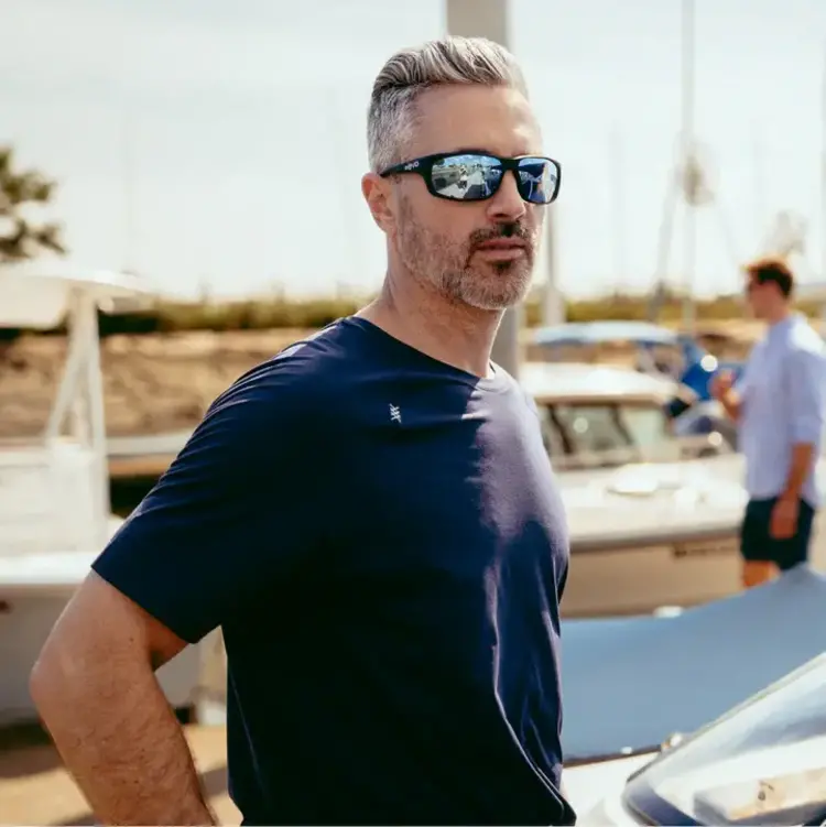 Revo Vertex Sunglasses - Matte Black/Blue Water