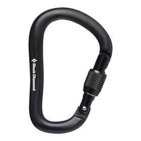 Black Diamond Rocklock Screwgate Carabiner - Black