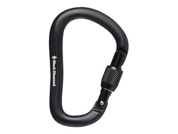 Black Diamond Rocklock Screwgate Carabiner - Black