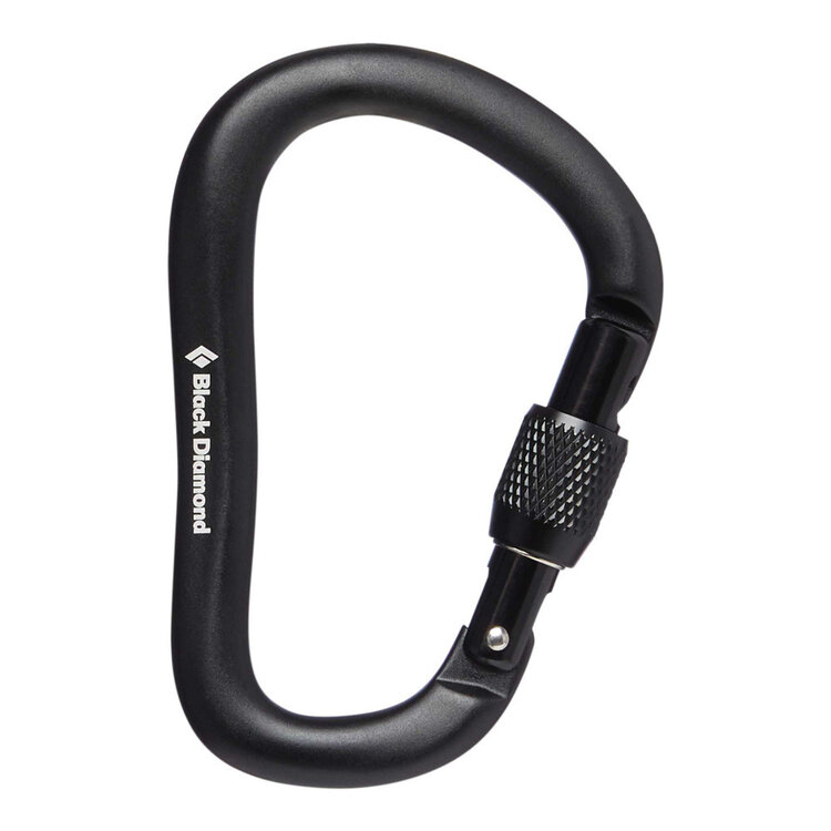 Black Diamond Rocklock Screwgate Carabiner - Black