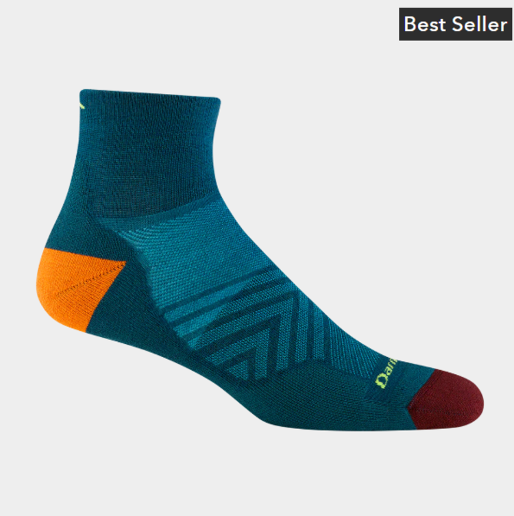 Darn Tough Vermont Men's Run 1/4 Ultra-Lightweight w/ Cushion