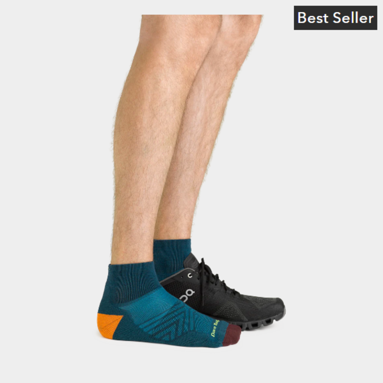 Darn Tough Vermont Men's Run 1/4 Ultra-Lightweight w/ Cushion