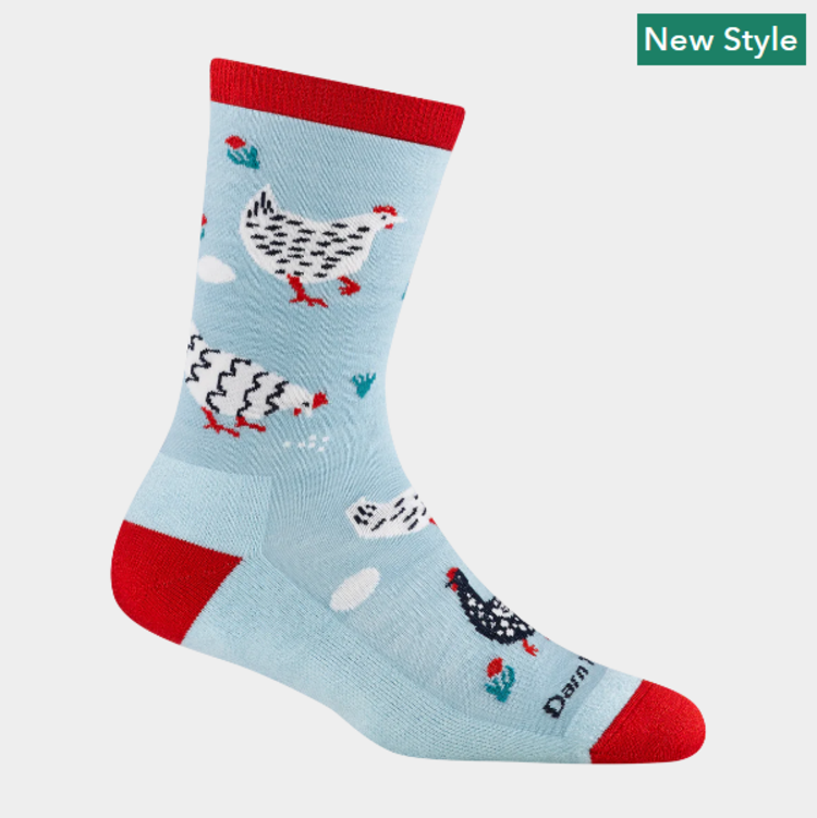 Darn Tough Vermont Women's Mother Clucker Crew Lightweight Lifestyle Sock