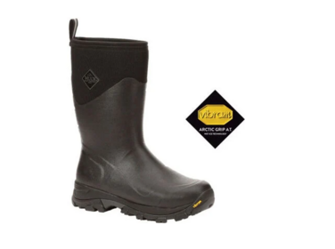 Muck Men's Arctic Ice Mid Boot + Vibram Arctic Grip A.T.