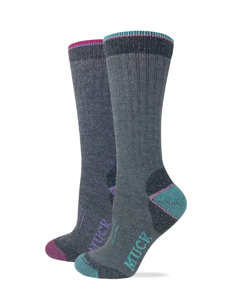 Muck Ladies Heavyweight Merino Wool Blend Boot Socks 2 Pack