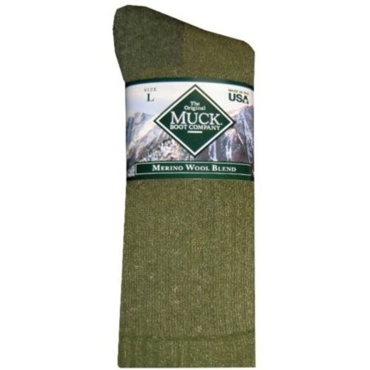Muck Men's Heavyweight Merino Wool Blend Boot Sock 2 Pack