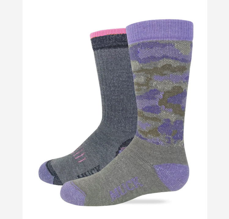 Muck Youth Merino Wool Blend Boot Socks 2 Pack