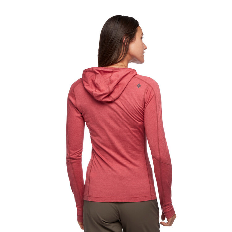 Black Diamond Women's Solution 150 Merino Base layer Crew Quarter Zip Hoody