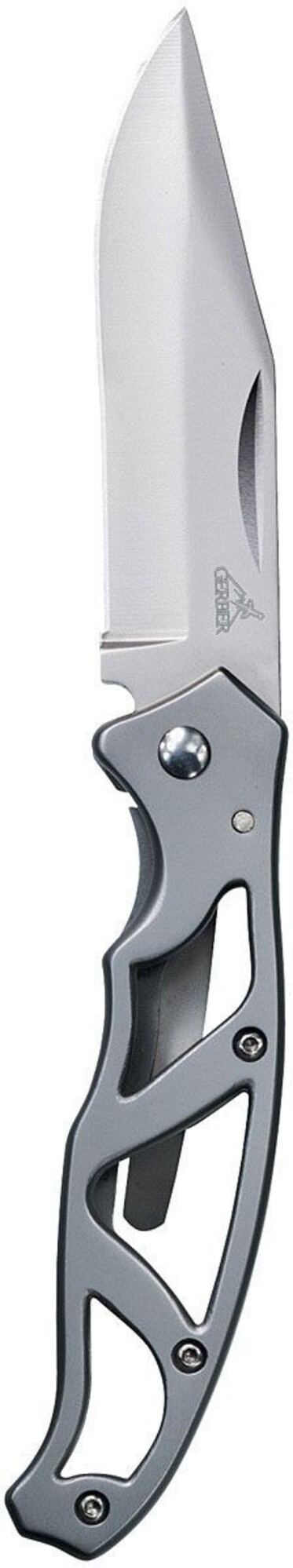 GERBER Paraframe I Grey Serrated Clam Pocket Knife