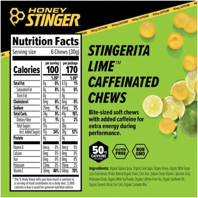 Honey Stinger Caffeinated Energy Chews
