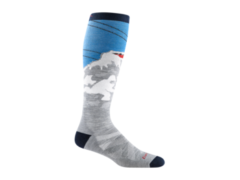 Darn Tough Vermont Men's Heady Yeti OTC Midweight Ski and Snowboard Sock