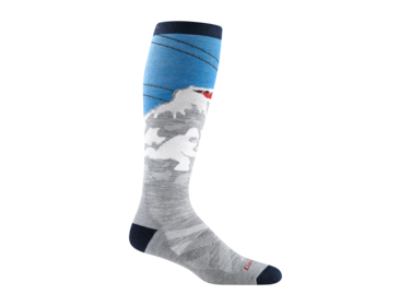 Darn Tough Vermont Men's Heady Yeti OTC Midweight Ski and Snowboard Sock