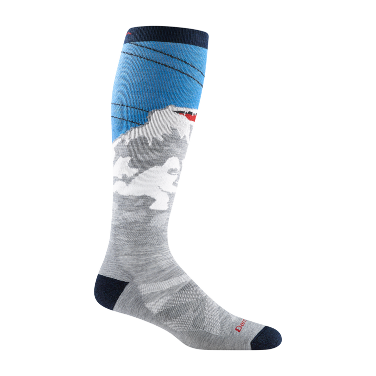 Darn Tough Vermont Men's Heady Yeti OTC Midweight Ski and Snowboard Sock