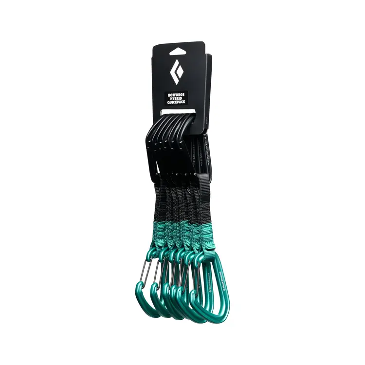 Black Diamond Hotforge Hybrid Quickpack 12cm Quickdraws - Clean Green