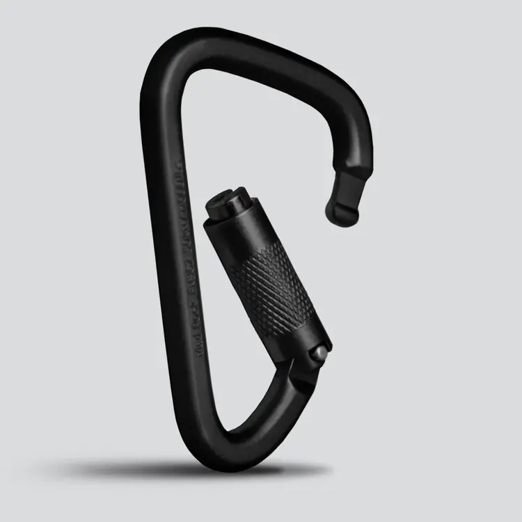 XL Steel Triple Lock Carabiner - Black
