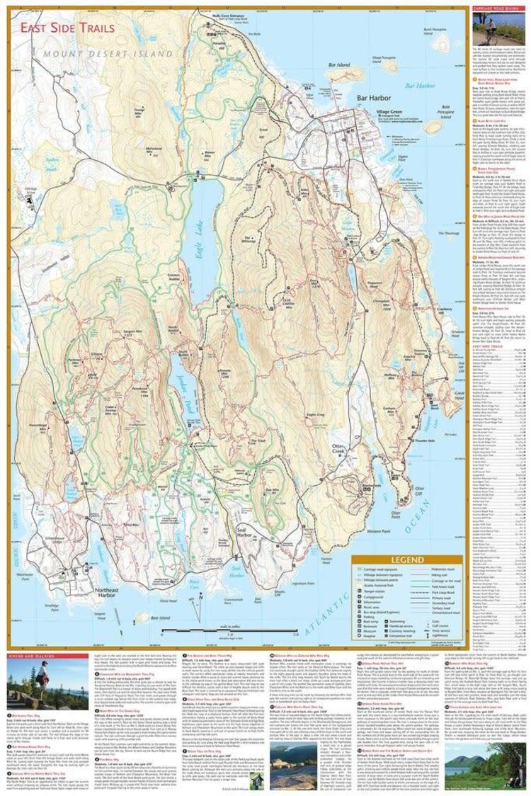 Map Adventures Acadia National Park Waterproof Trail Map 4th Edition