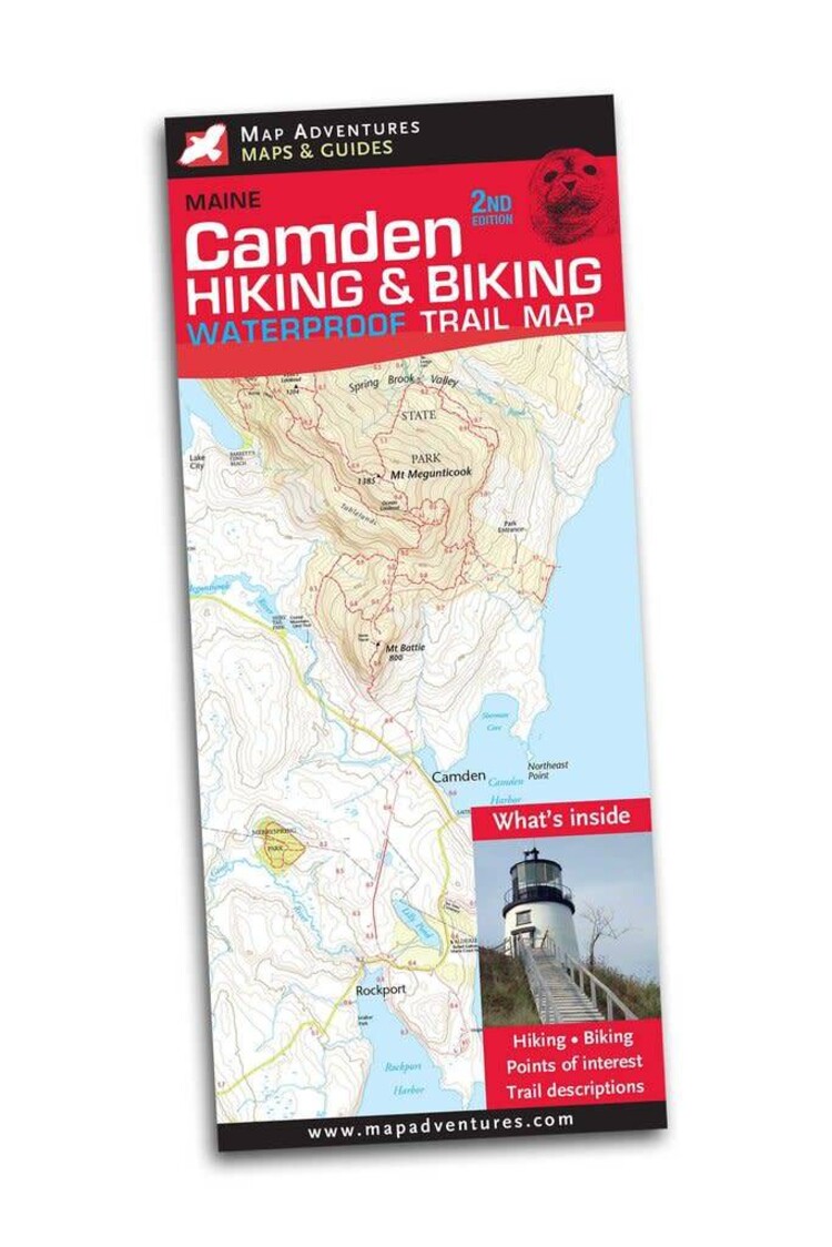 Map Adventures Camden Hiking and Biking Waterproof Trail Map 2nd Edition