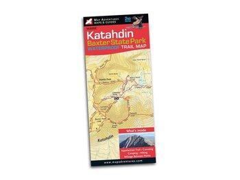 Map Adventures Katahdin Baxter State Park Waterproof Trail Map