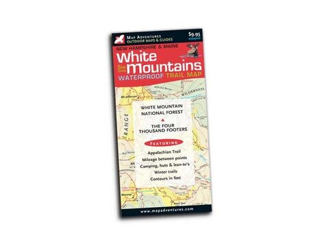 Map Adventures White Mountains Waterproof Trail Map