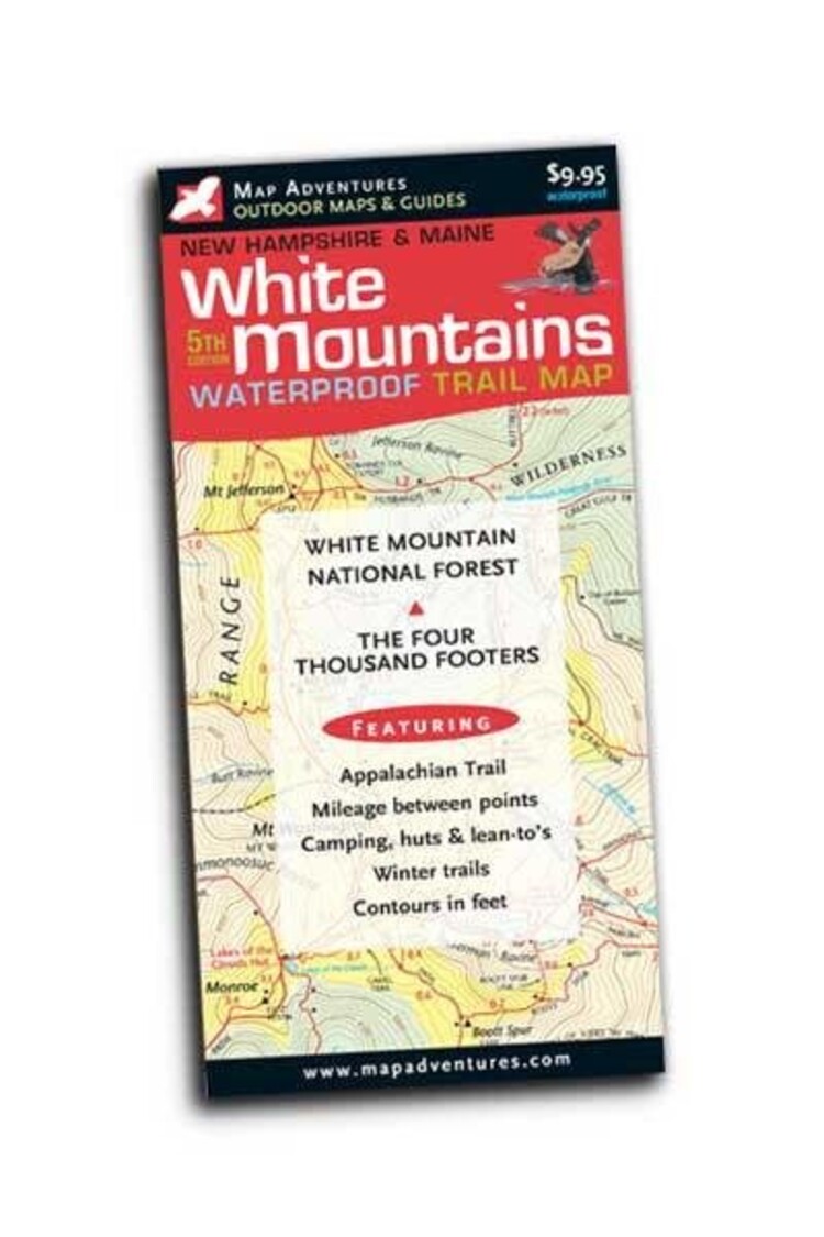 Map Adventures White Mountains Waterproof Trail Map