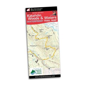 Map Adventures Katahdin Woods & Waters Waterproof Trail Map
