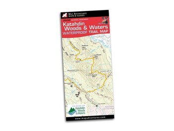 Map Adventures Katahdin Woods & Waters Waterproof Trail Map