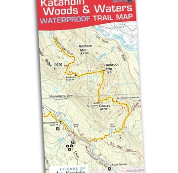 Map Adventures Katahdin Woods & Waters Waterproof Trail Map