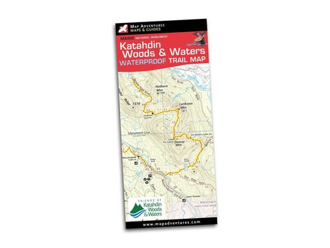 Map Adventures Katahdin Woods & Waters Waterproof Trail Map