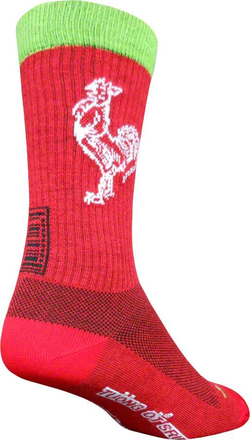 SockGuy Wool Sriracha Sock Red SM//MD