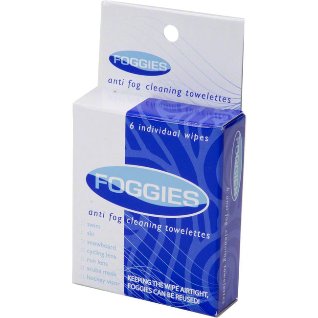 Foggies Anti-Fog Cleaning Towelettes: 6-Pack