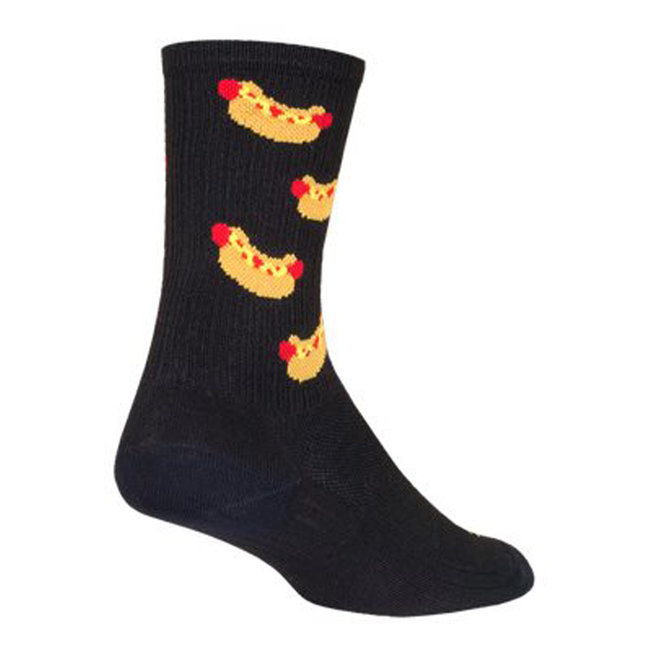 SockGuy SGX Crew 6 inch Sock - Hot Dog