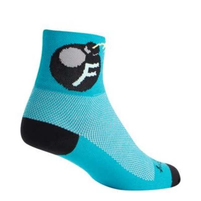 Sockguy F'Bomb Socks 10-13, Blue/Black