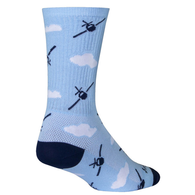 SockGuy Crew 6 Inch Cycling Sock - Fly Boy