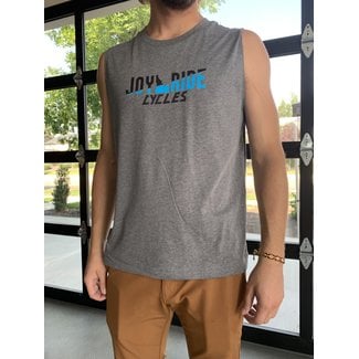 Joyride Cycles Sleeveless Shop Shirt Grey