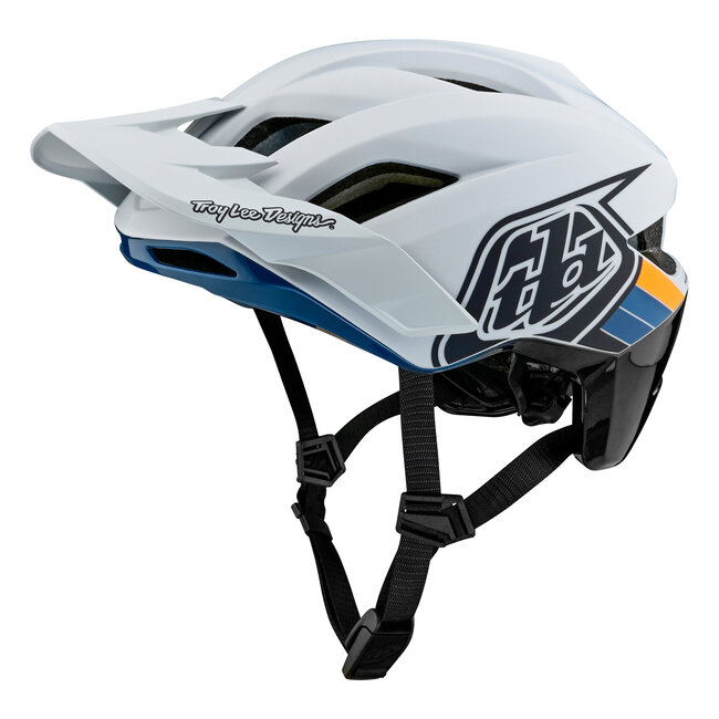 Troy Lee Designs Flowline SE MIPS Helmet Badge Light Gray