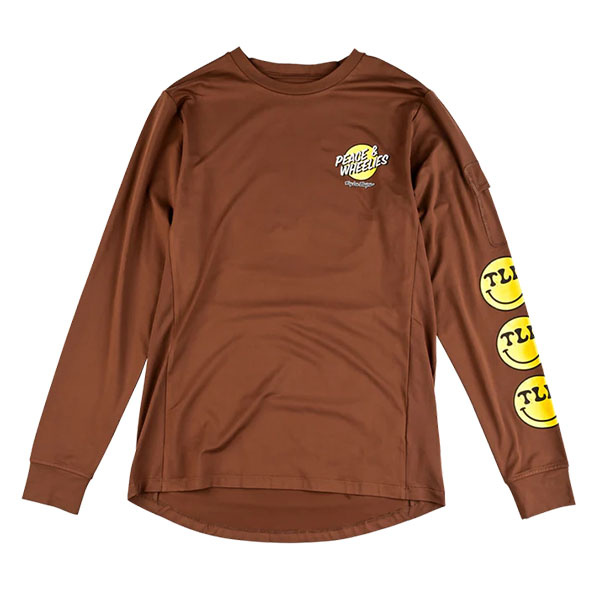 Troy Lee Designs Ruckus LS Ride Tee Wheelies Chocolate - Joyride