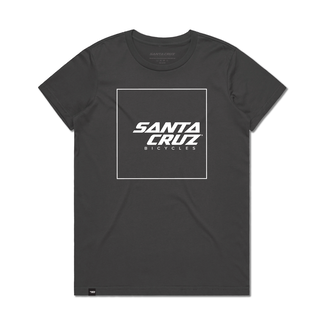 Santa Cruz Bicycles Santa Cruz Squared Up Tee Women's Charcoal