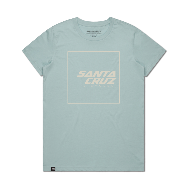 Santa Cruz Squared Up Tee Women's Light Blue