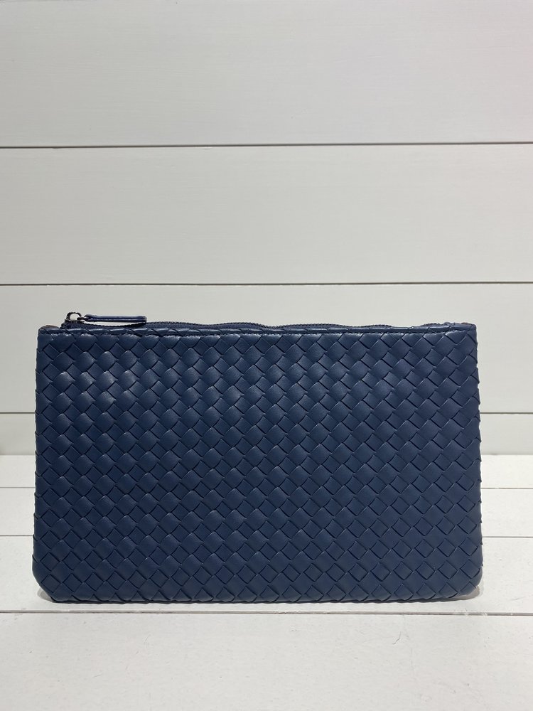 PREPPY GIRL Envelope clutch navy