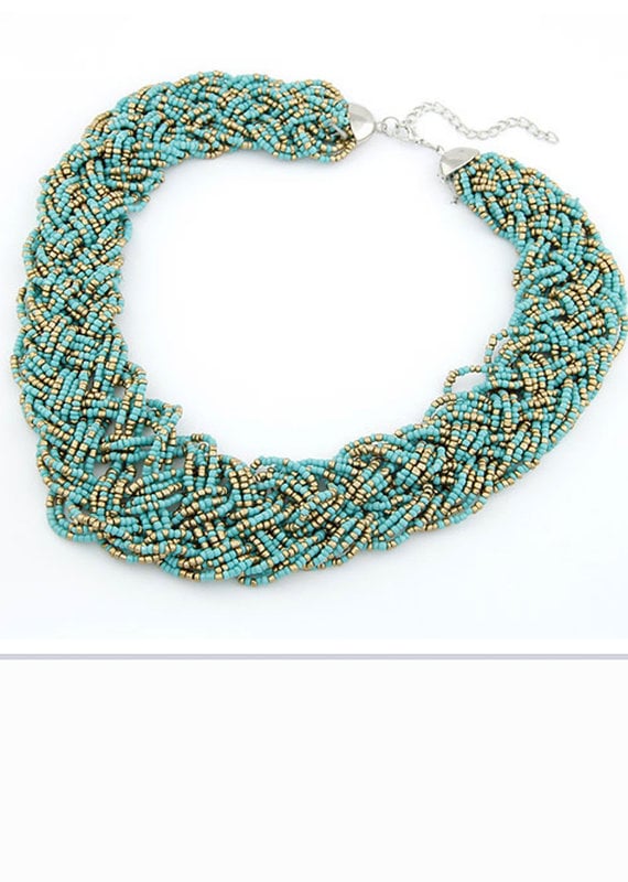 CB Designs Turquoise weave necklace