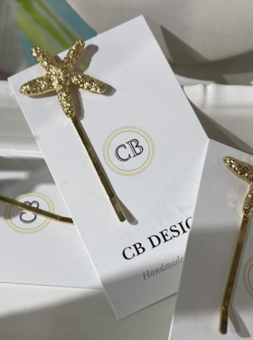 CB Designs starfish hair clip
