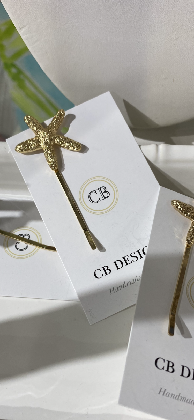 CB Designs starfish hair clip